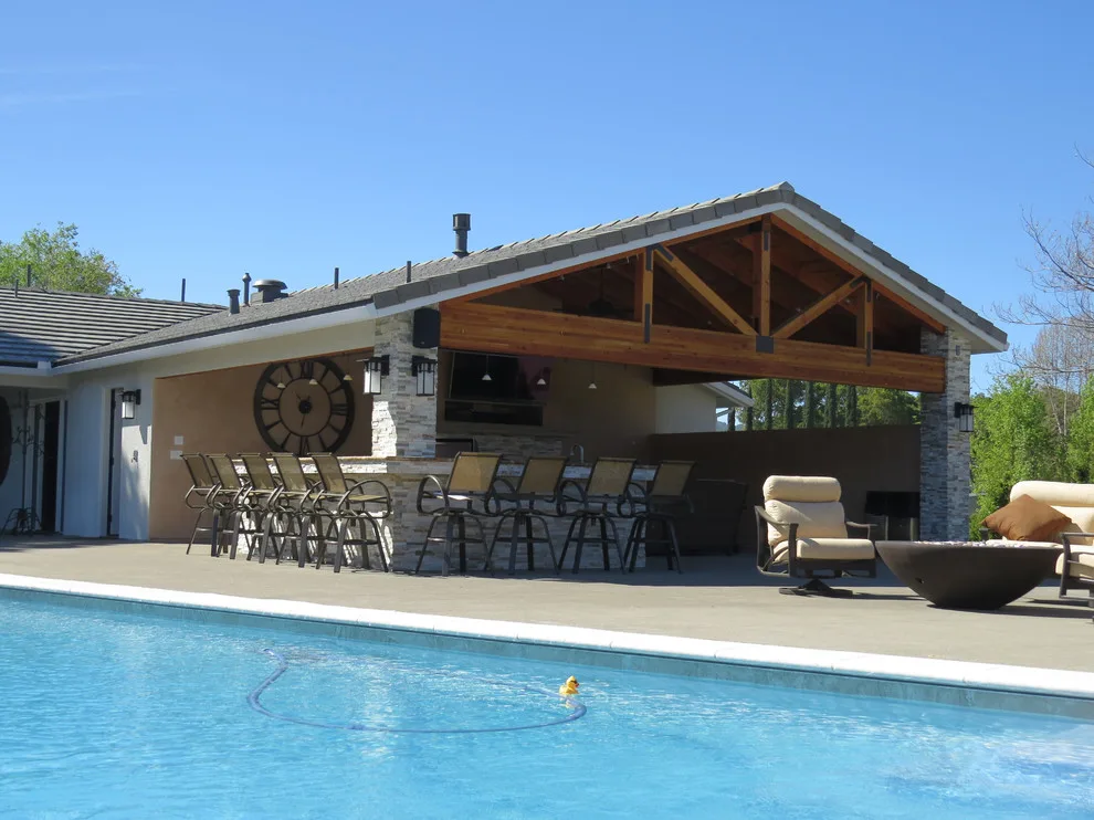 Atascadero, CA Outdoor Kitchen and Pool by Jade Architecture - Photo 10