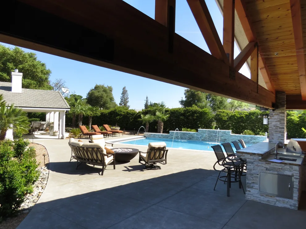 Atascadero, CA Outdoor Kitchen and Pool by Jade Architecture - Photo 7