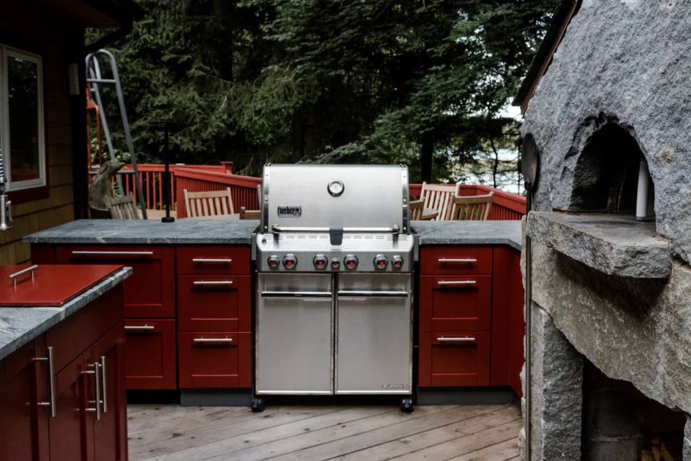 Outdoor Kitchen with Added Pizza Oven by Housatonic Architectural Services, LLC (closed) - Photo 3