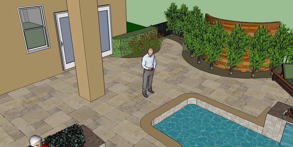 Pool with Water Feature by TotalScape Design - Photo 20