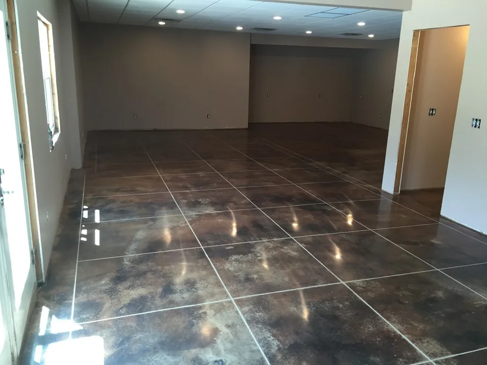 Refined and Dyed Concrete with Tailored Tile Cuts by Dancer Concrete Design - Photo 4