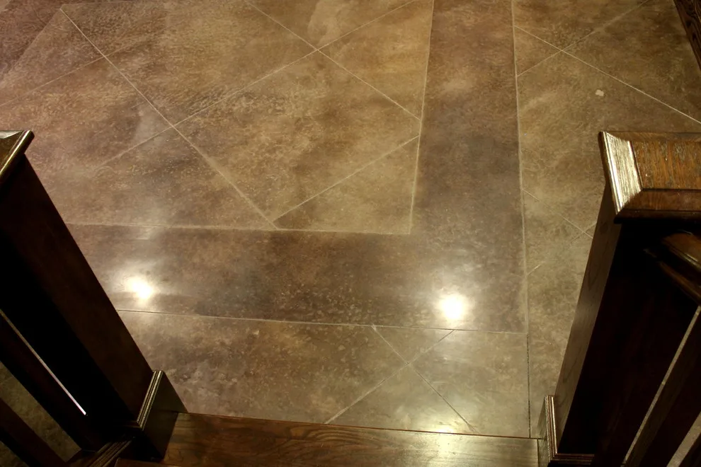 Refined and Dyed Basement Flooring by Dancer Concrete Design - Photo 3