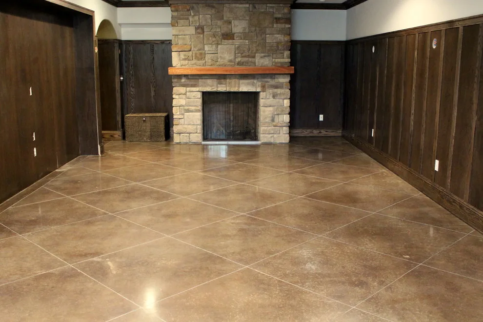 Refined and Dyed Basement Flooring by Dancer Concrete Design - Photo 4
