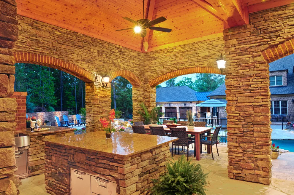 Backyard Pool House Design by Dawn Christine, Architect PLLC - Photo 3