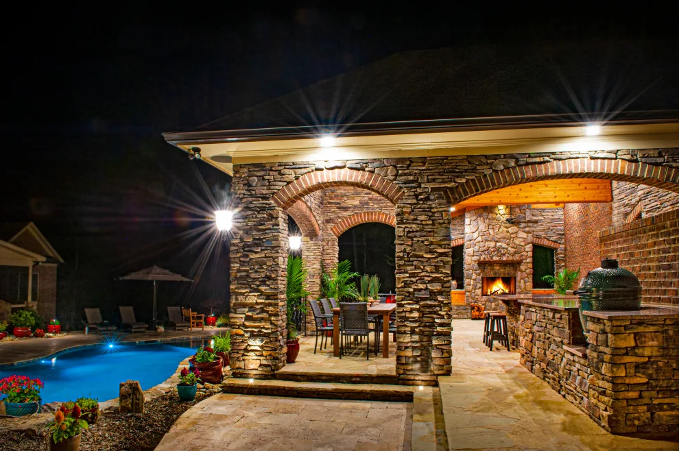 Backyard Pool House Design by Dawn Christine, Architect PLLC - Photo 9