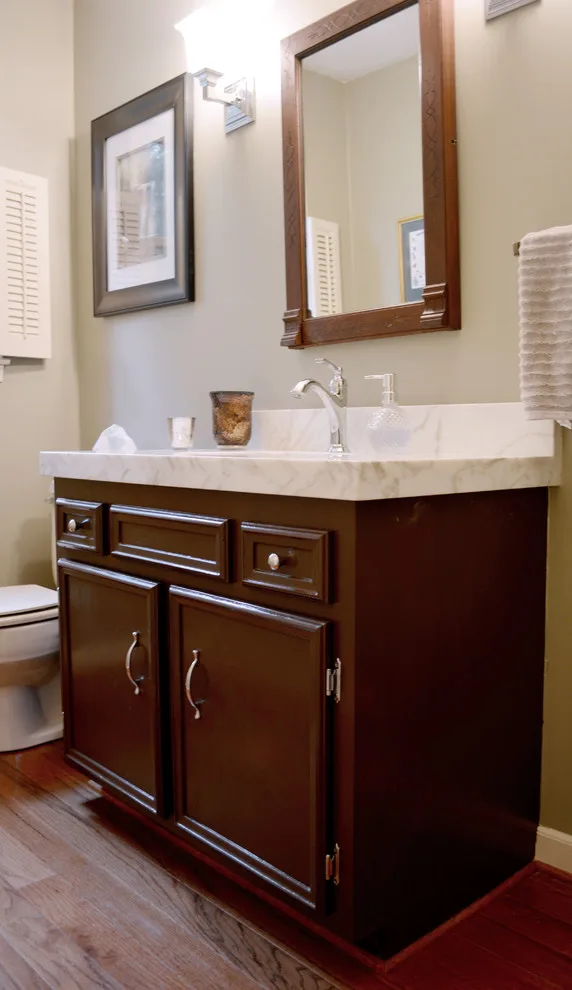 Powder Room Makeover by Kustom Home Design - Photo 6