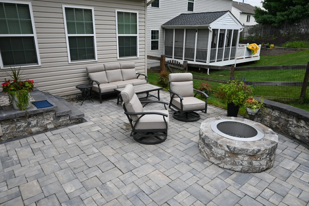 Columbia Backyard Patio with Fire Feature by Valley Deck & Patio - Photo 4