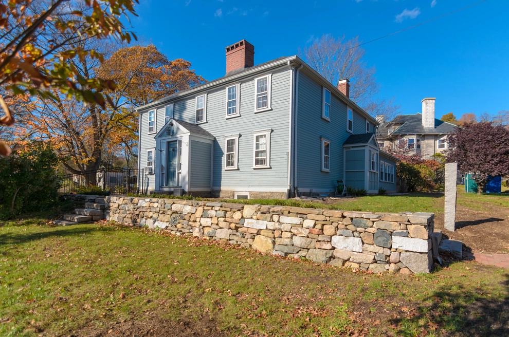 Melrose- Historic home front wall, steps & brick path by Village Stonesmith Gardens & Masonry - Photo 4