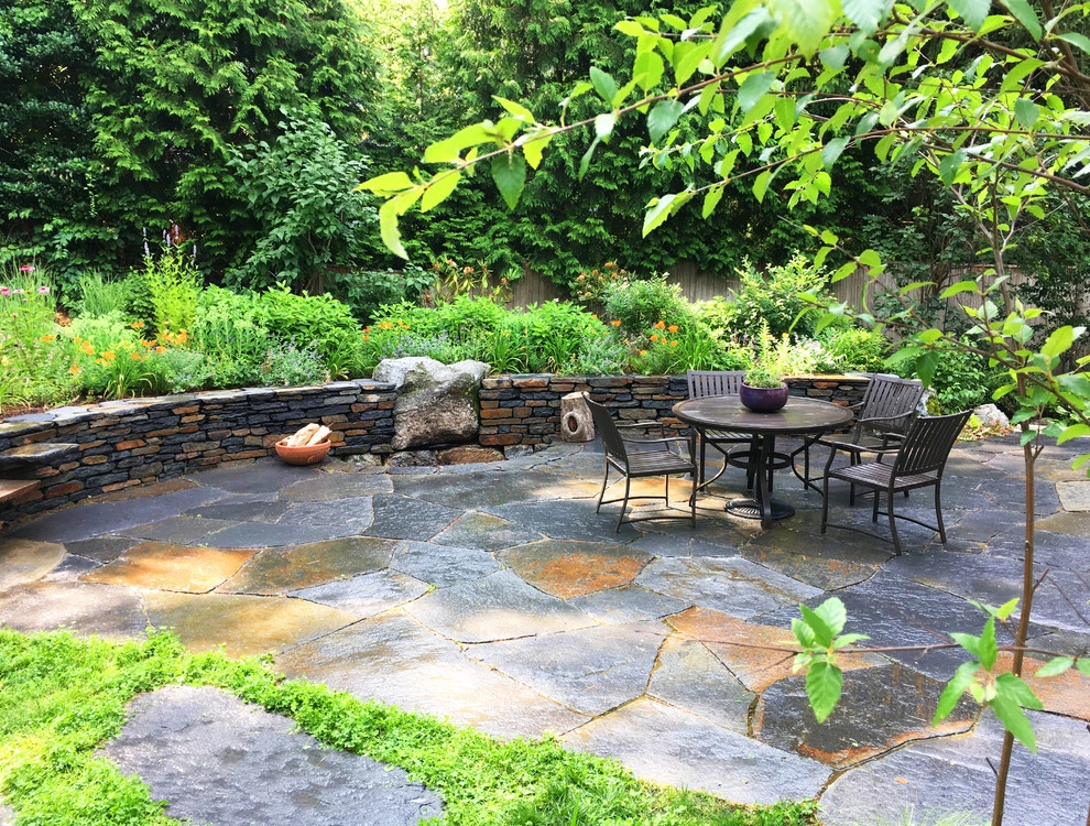 Brookline Backyard by Village Stonesmith Gardens & Masonry - Photo 2