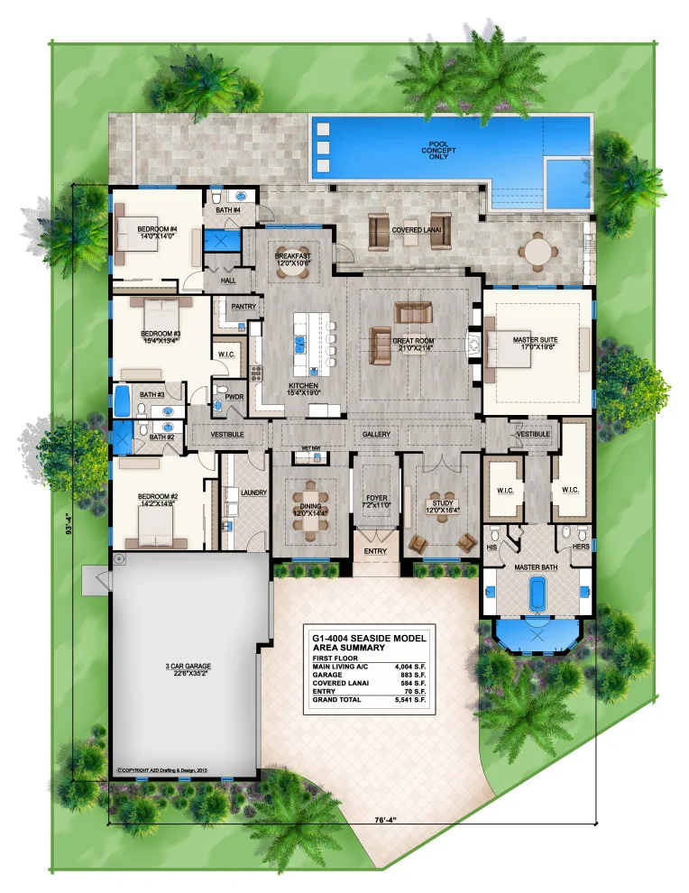 G1-4004 Coastal Home Design, Naples, FL by South Florida Architecture - Photo 16