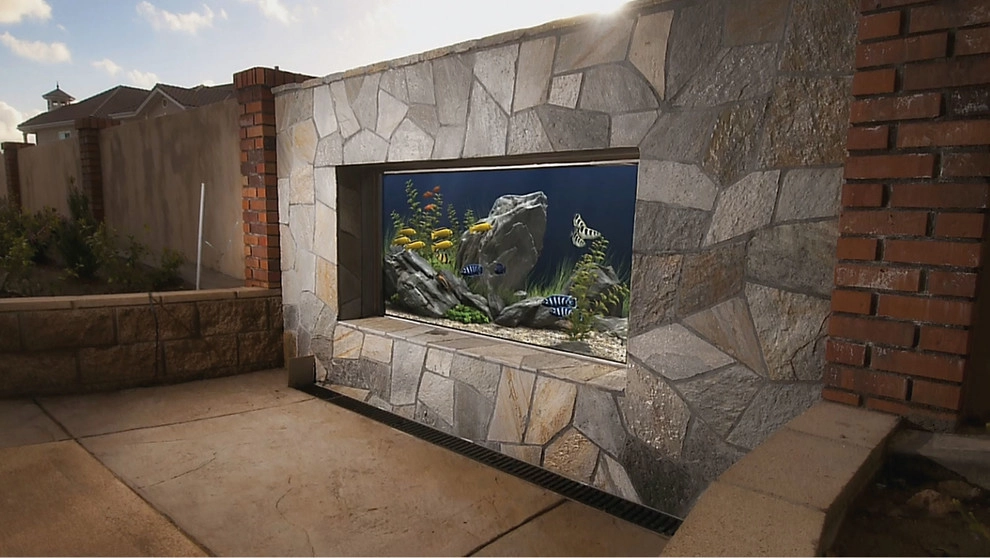 Outdoor Living Space with Kitchen and BBQ by Ocean Blue Pools And Landscaping - Photo 10
