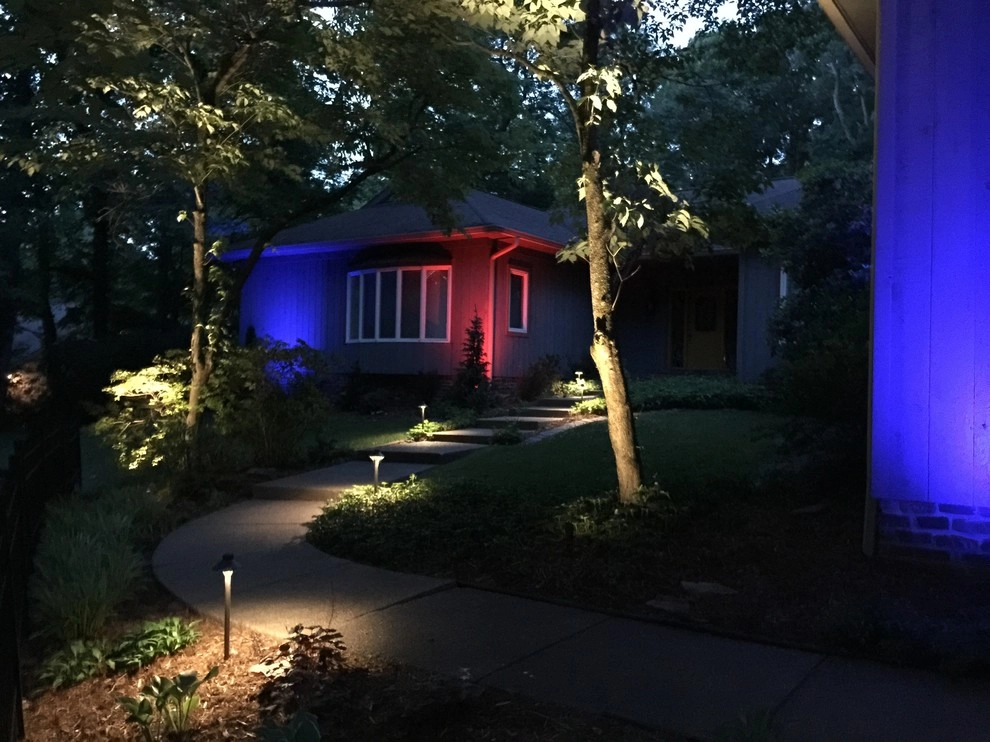 Colored LED lighting by VIVID Landscape & Lighting - Photo 16