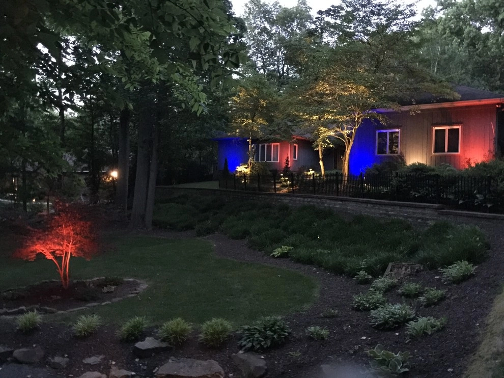 Colored LED lighting by VIVID Landscape & Lighting - Photo 26