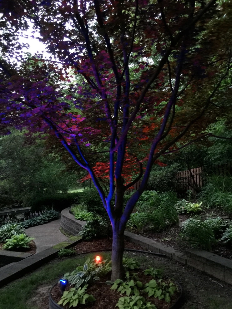 Colored LED lighting by VIVID Landscape & Lighting - Photo 28