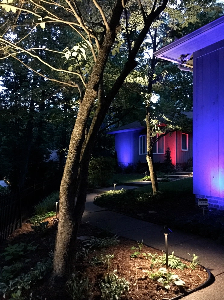 Colored LED lighting by VIVID Landscape & Lighting - Photo 15