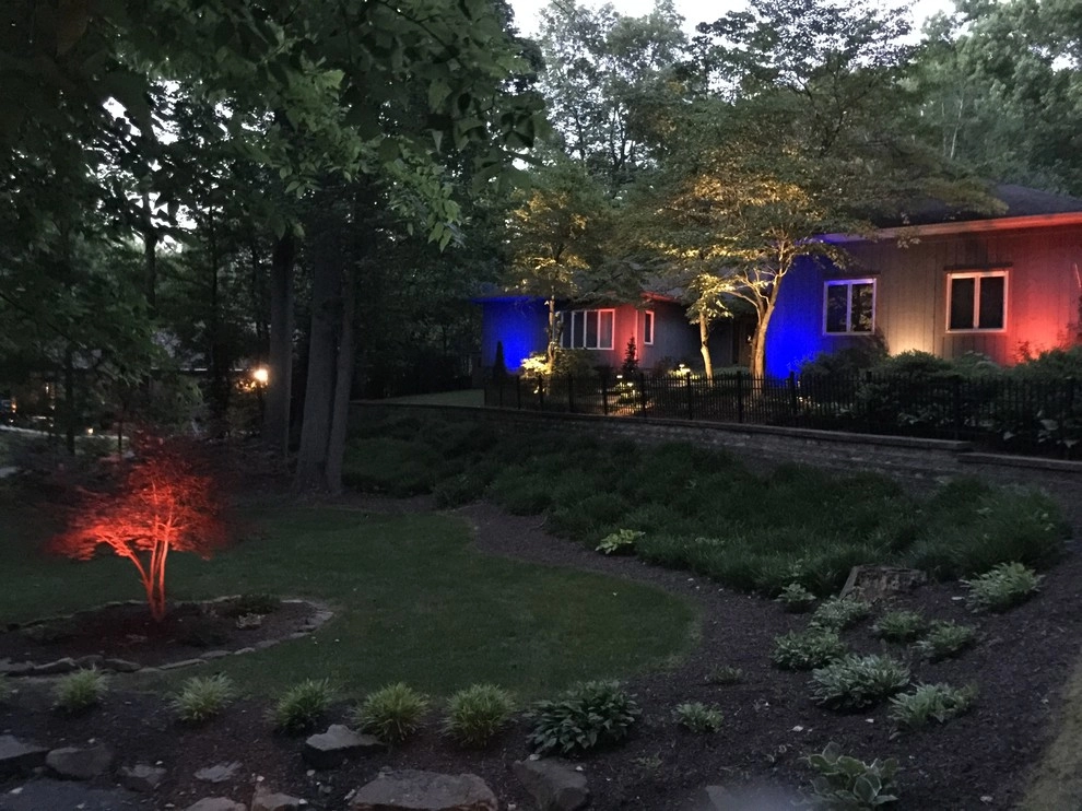 Colored LED lighting by VIVID Landscape & Lighting - Photo 29