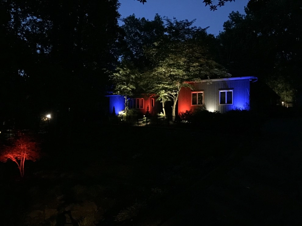 Colored LED lighting by VIVID Landscape & Lighting - Photo 35
