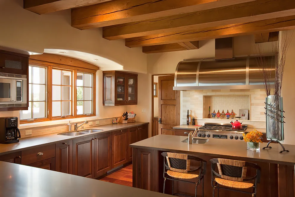 Santa Fe Southwestern Home Construction by Shaw Architecture LLC. - Photo 4