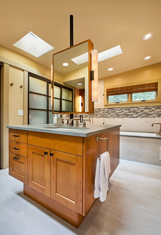 Roomy Primary Bathroom by Angelini And Associates Architects - Photo 3