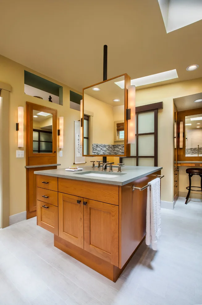 Roomy Primary Bathroom by Angelini And Associates Architects - Photo 4
