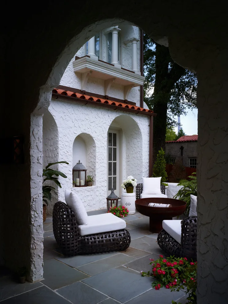 Hispanic Colonial Facade by Christopher Architecture & Interiors - Photo 5
