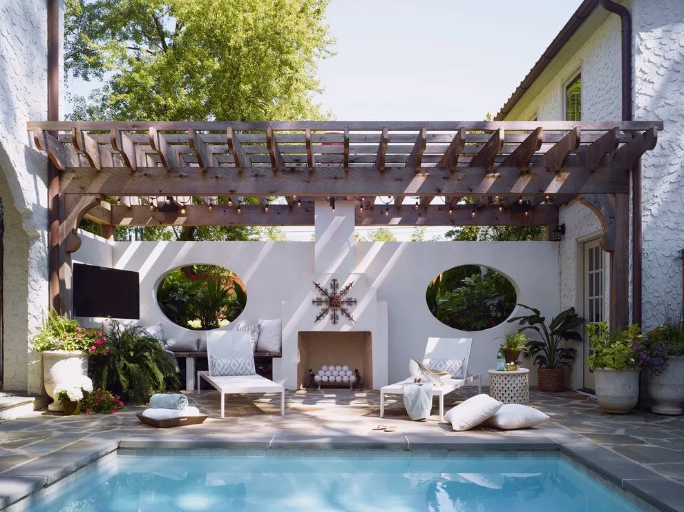 Hispanic Colonial Facade by Christopher Architecture & Interiors - Photo 7
