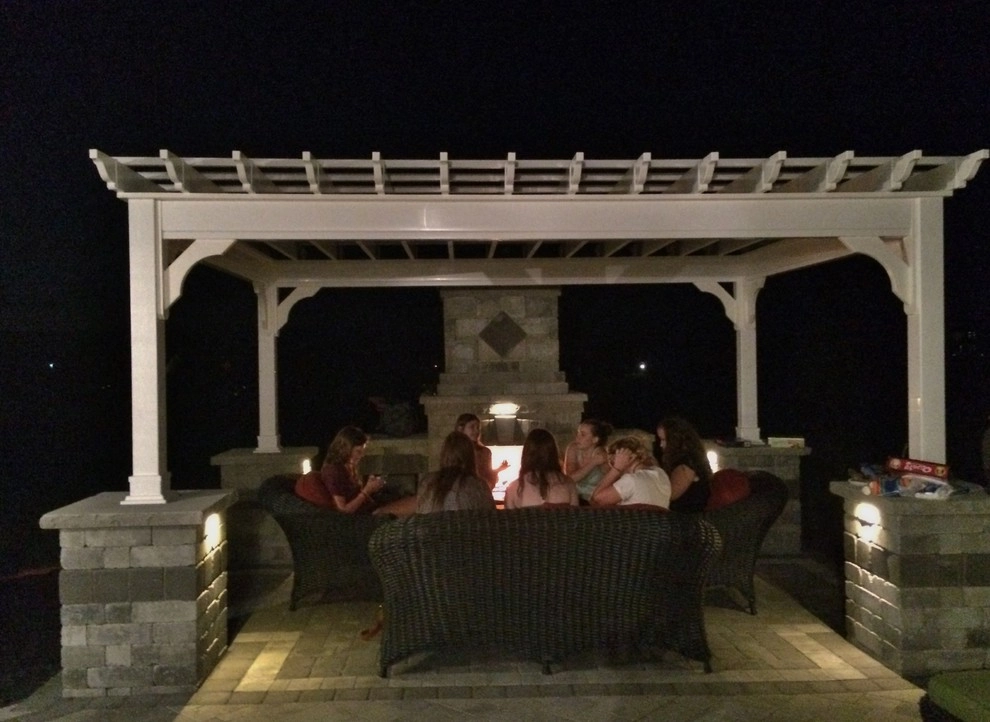 2014 Patio with Fireplace & Pergola by Weavers Landscape Company - Photo 20
