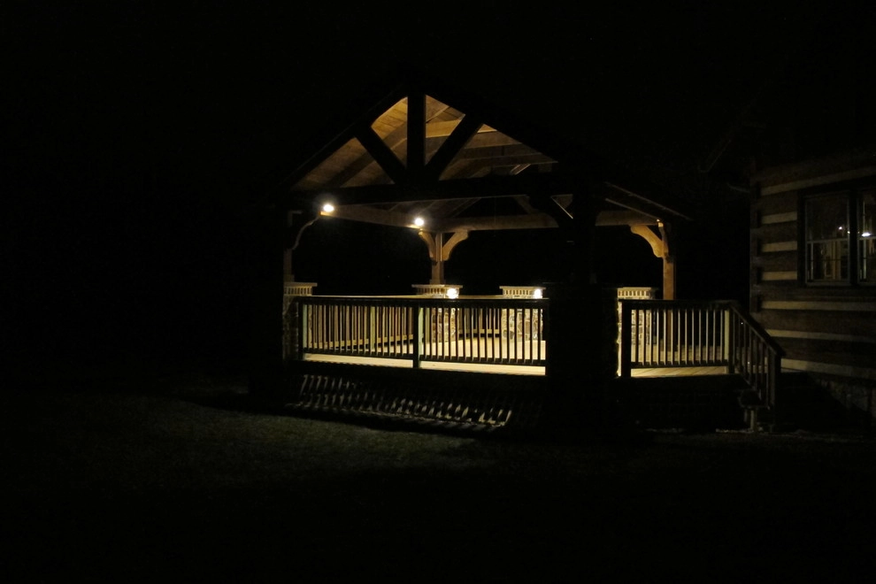 Outdoor Pavilion Lighting Features by Weavers Landscape Company - Photo 5
