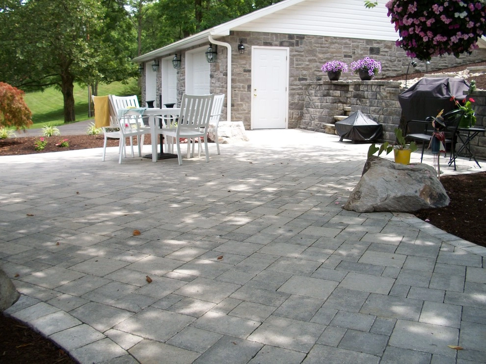A Shaded Backyard Patio by Weavers Landscape Company - Photo 7