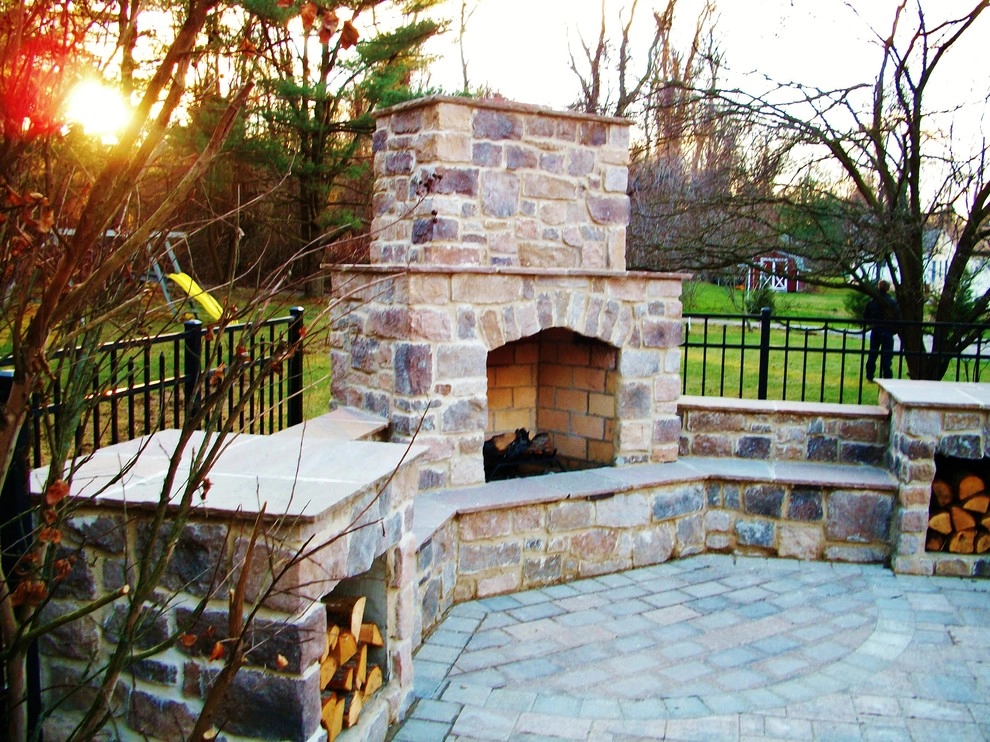 Pool Side Fireplace by Weavers Landscape Company - Photo 6