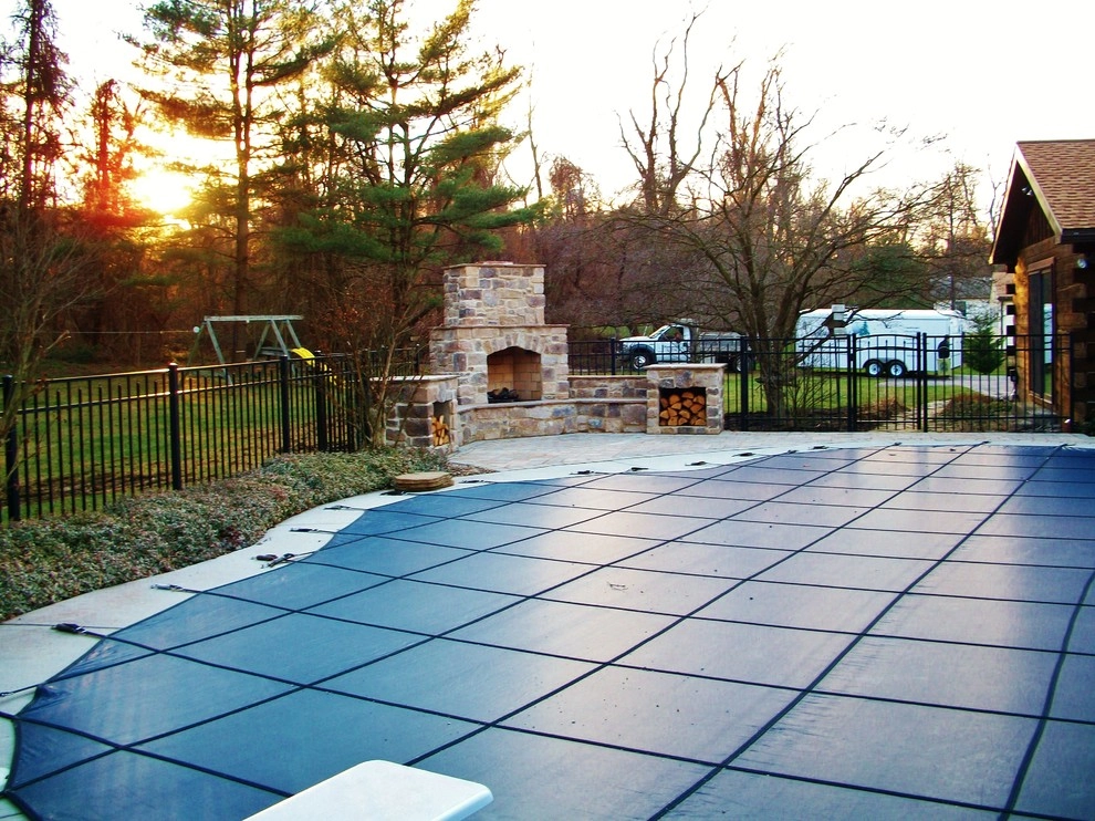 Pool Side Fireplace by Weavers Landscape Company - Photo 2