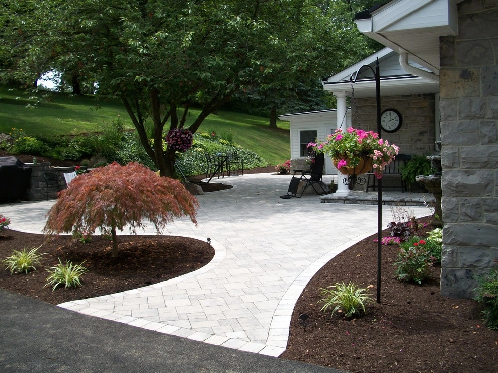 A Shaded Backyard Patio by Weavers Landscape Company - Photo 3