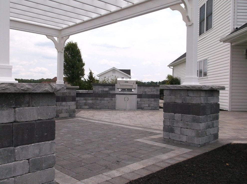 2014 Patio with Fireplace & Pergola by Weavers Landscape Company - Photo 9