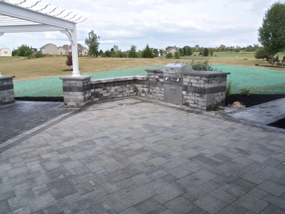 2014 Patio with Fireplace & Pergola by Weavers Landscape Company - Photo 4