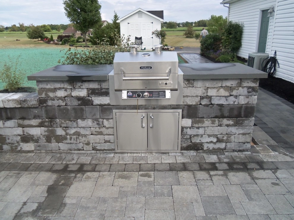 2014 Patio with Fireplace & Pergola by Weavers Landscape Company - Photo 17