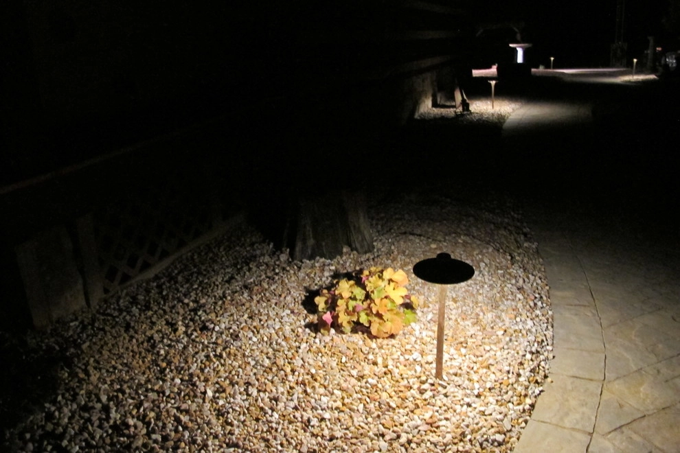Outdoor Pavilion Lighting Features by Weavers Landscape Company - Photo 4