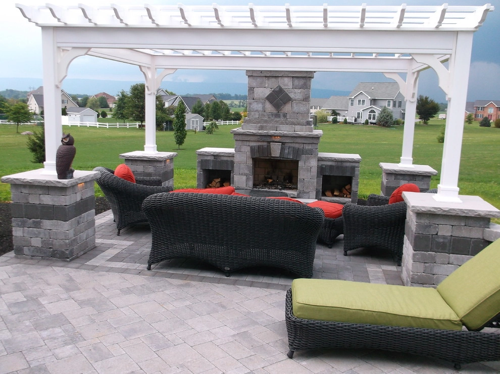 2014 Patio with Fireplace & Pergola by Weavers Landscape Company - Photo 11