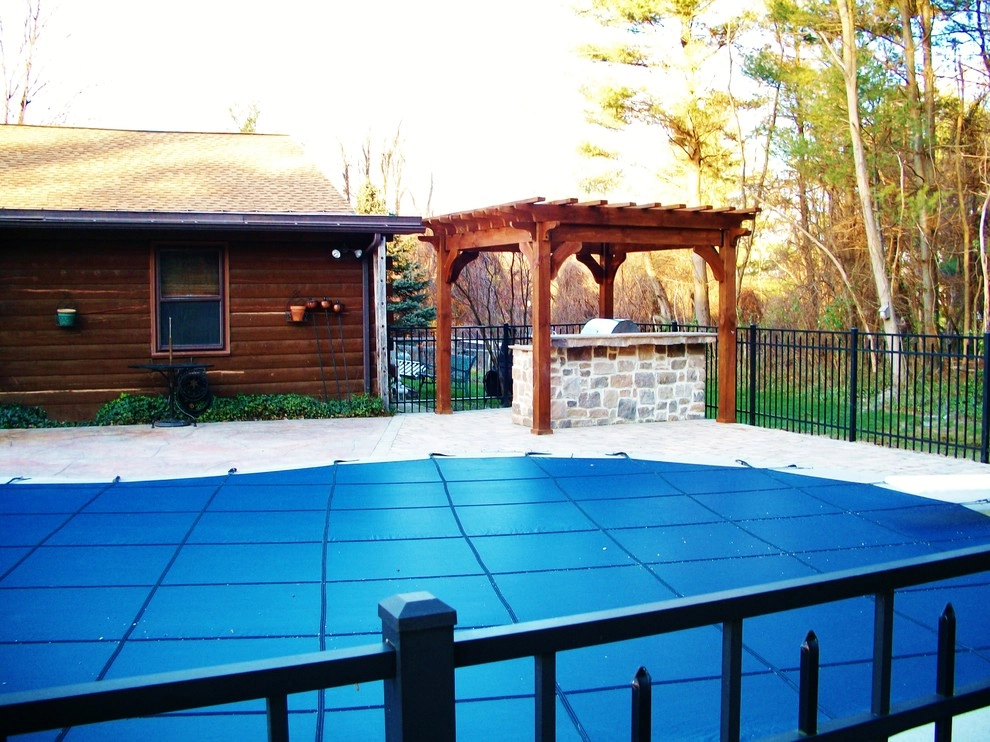Pool Side Fireplace by Weavers Landscape Company - Photo 3