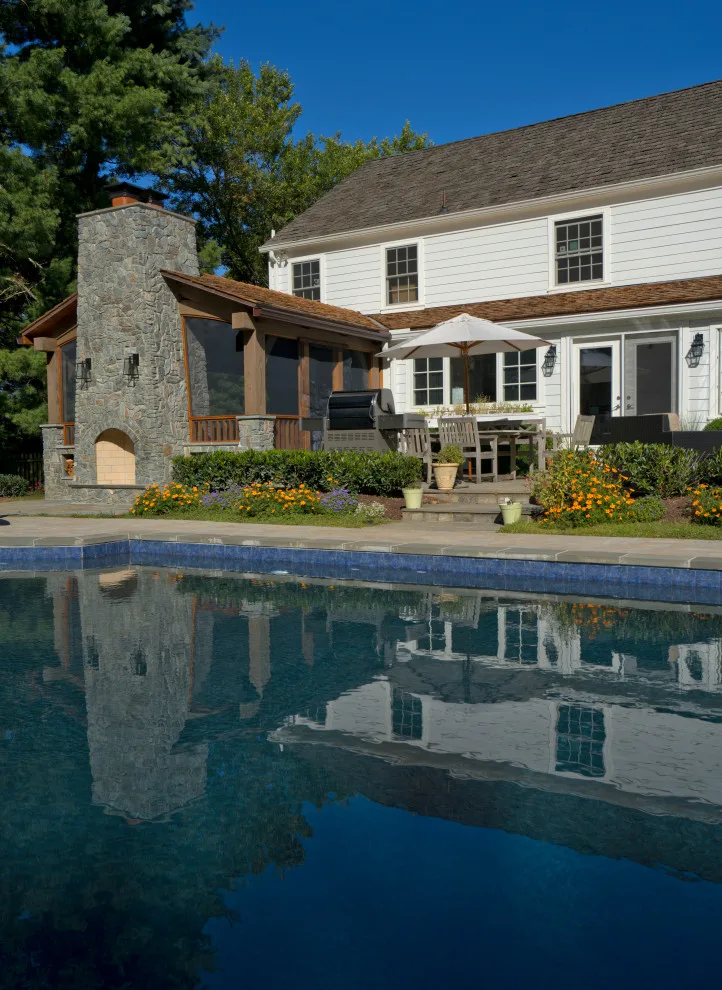 Potomac Screen Porch with Timber Frame by Upton Architecture, LLC - Photo 12