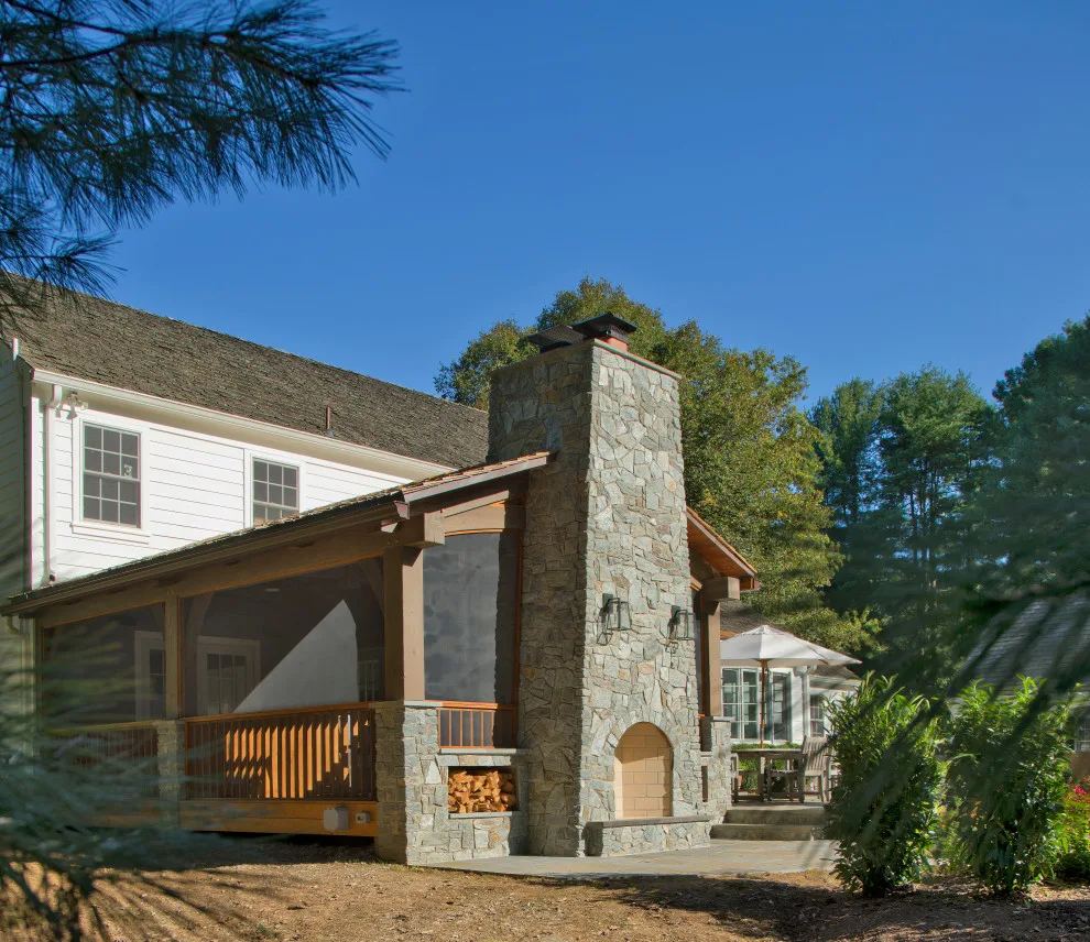 Potomac Screen Porch with Timber Frame by Upton Architecture, LLC - Photo 2