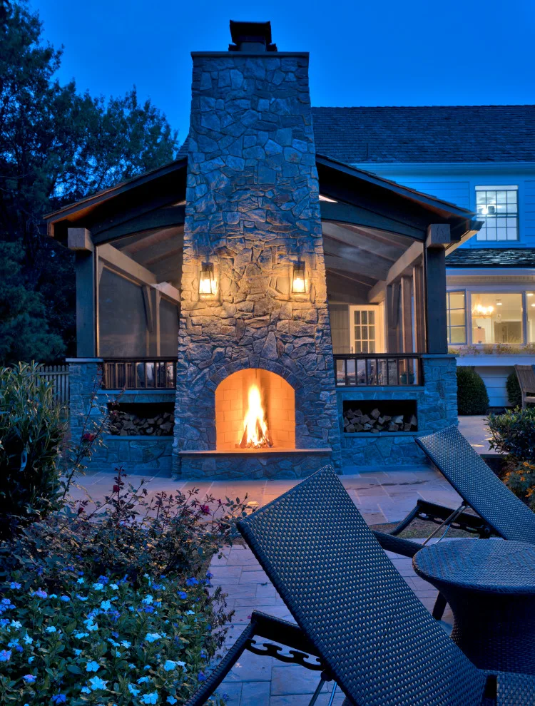 Potomac Screen Porch with Timber Frame by Upton Architecture, LLC - Photo 20