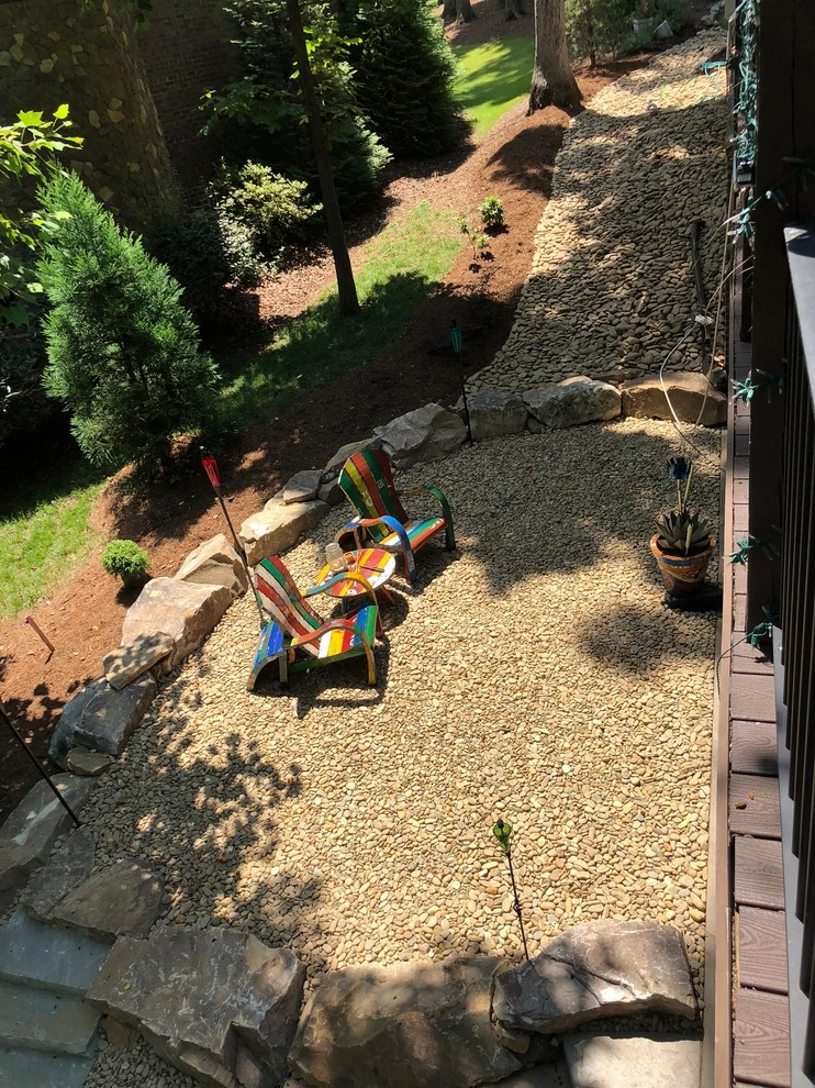 Drainage work mutating into living space by Wilson's Natural Landscaping, LLC - Photo 2