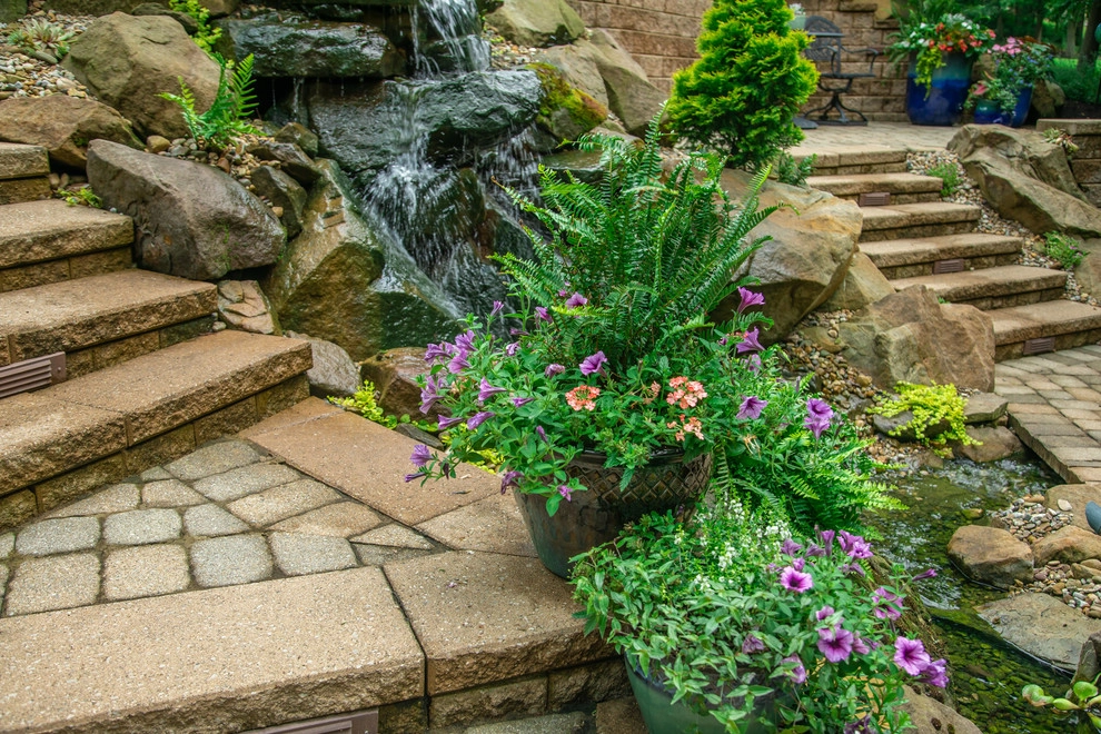 Traditional Home & Colorful Containers by Winland's Complete Landscaping Service - Photo 5
