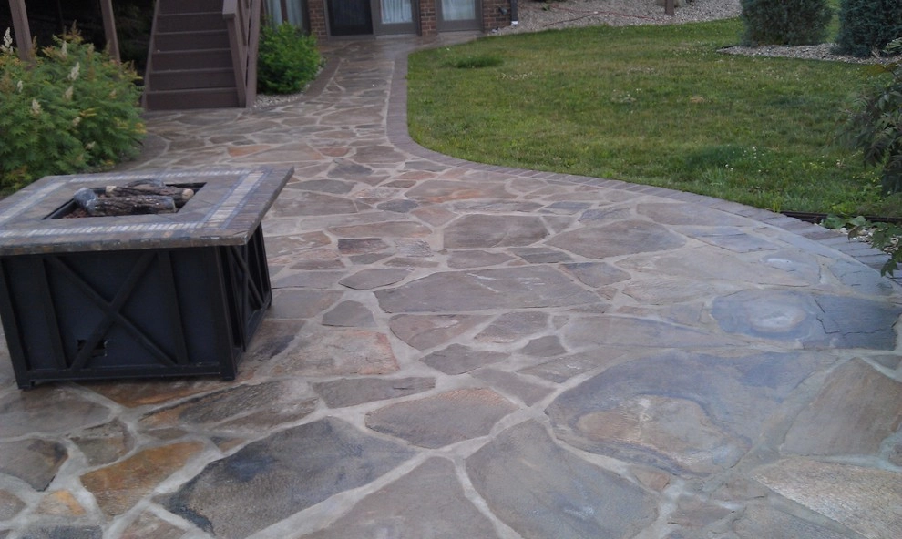 Natural Stone Pool & Wall by Winland's Complete Landscaping Service - Photo 13