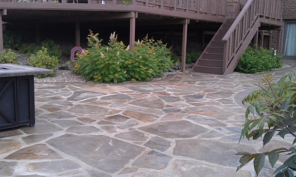 Natural Stone Pool & Wall by Winland's Complete Landscaping Service - Photo 12