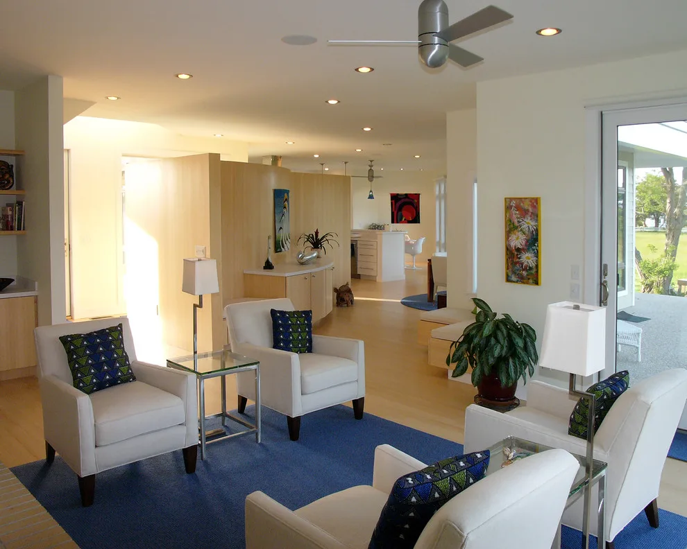 Danish Modern Interior with Vernacular Exterior Residence by David D. Quillin Architecture - Photo 15