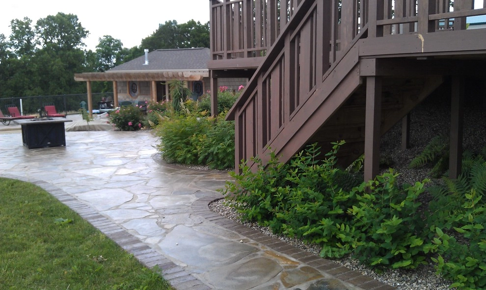 Natural Stone Pool & Wall by Winland's Complete Landscaping Service - Photo 8