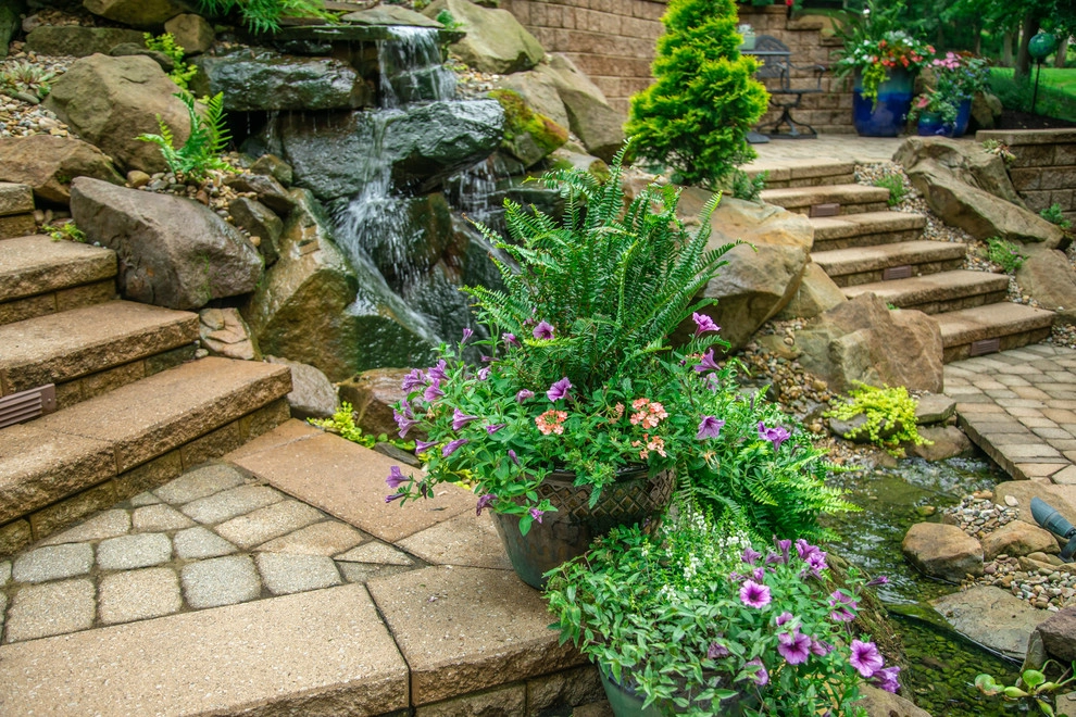 Traditional Home & Colorful Containers by Winland's Complete Landscaping Service - Photo 31