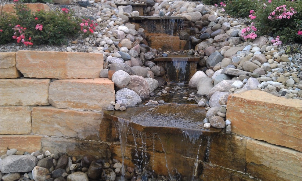 Natural Stone Pool & Wall by Winland's Complete Landscaping Service - Photo 11