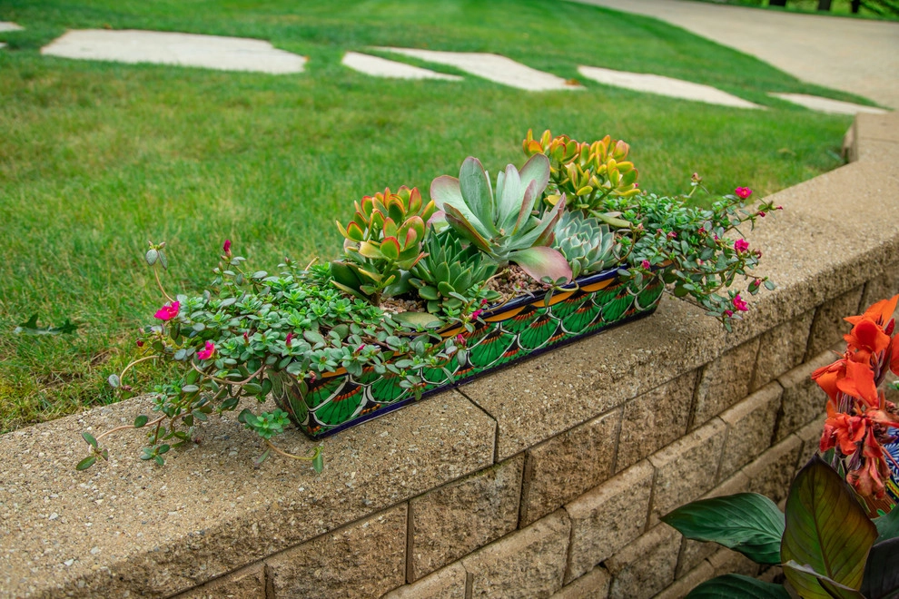 Traditional Home & Colorful Containers by Winland's Complete Landscaping Service - Photo 7